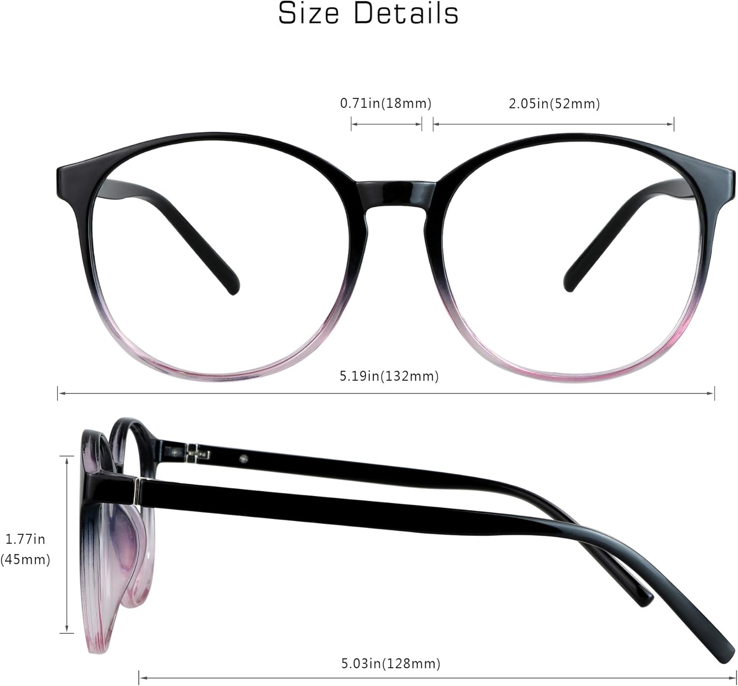 6 pares de anteojos con bloqueo de luz azullentes de lectura para mujereshombres, marco de gafas de moda