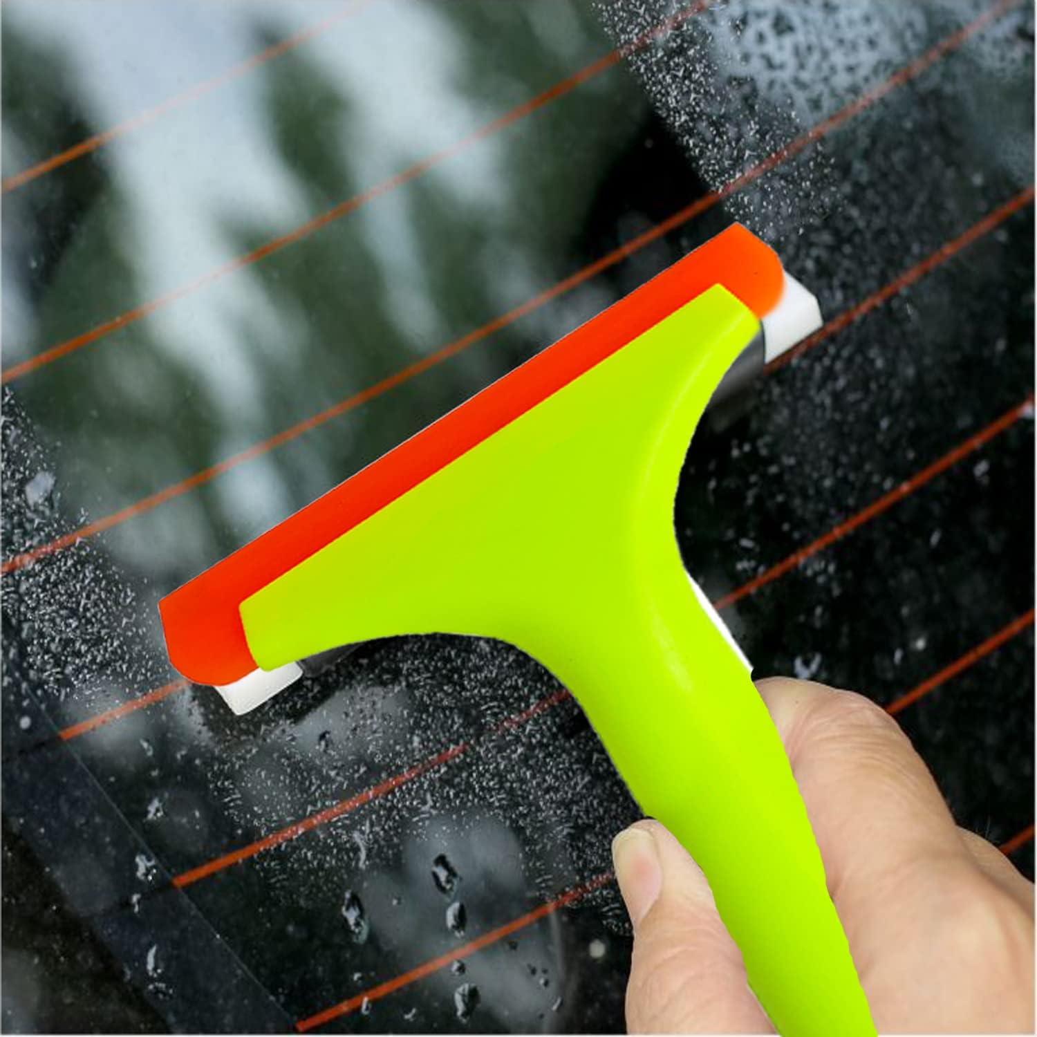 2 escobilla de silicona para puerta de cristal de ducha, limpieza de ventanas, hoja de agua automática, limpiaparabrisas de agua, escobilla de