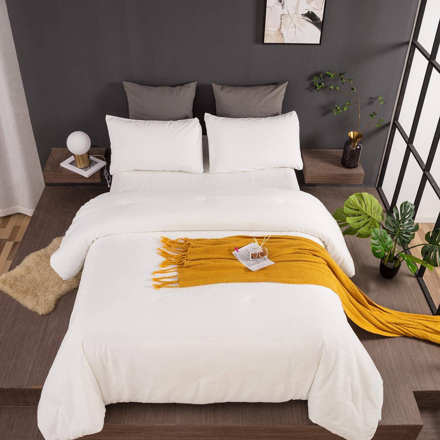 CLOTHKNOW – Juego completo de edredones de algodón para cama individual, queen, matrimonial, de 3 piezas, para cama de niño y niña