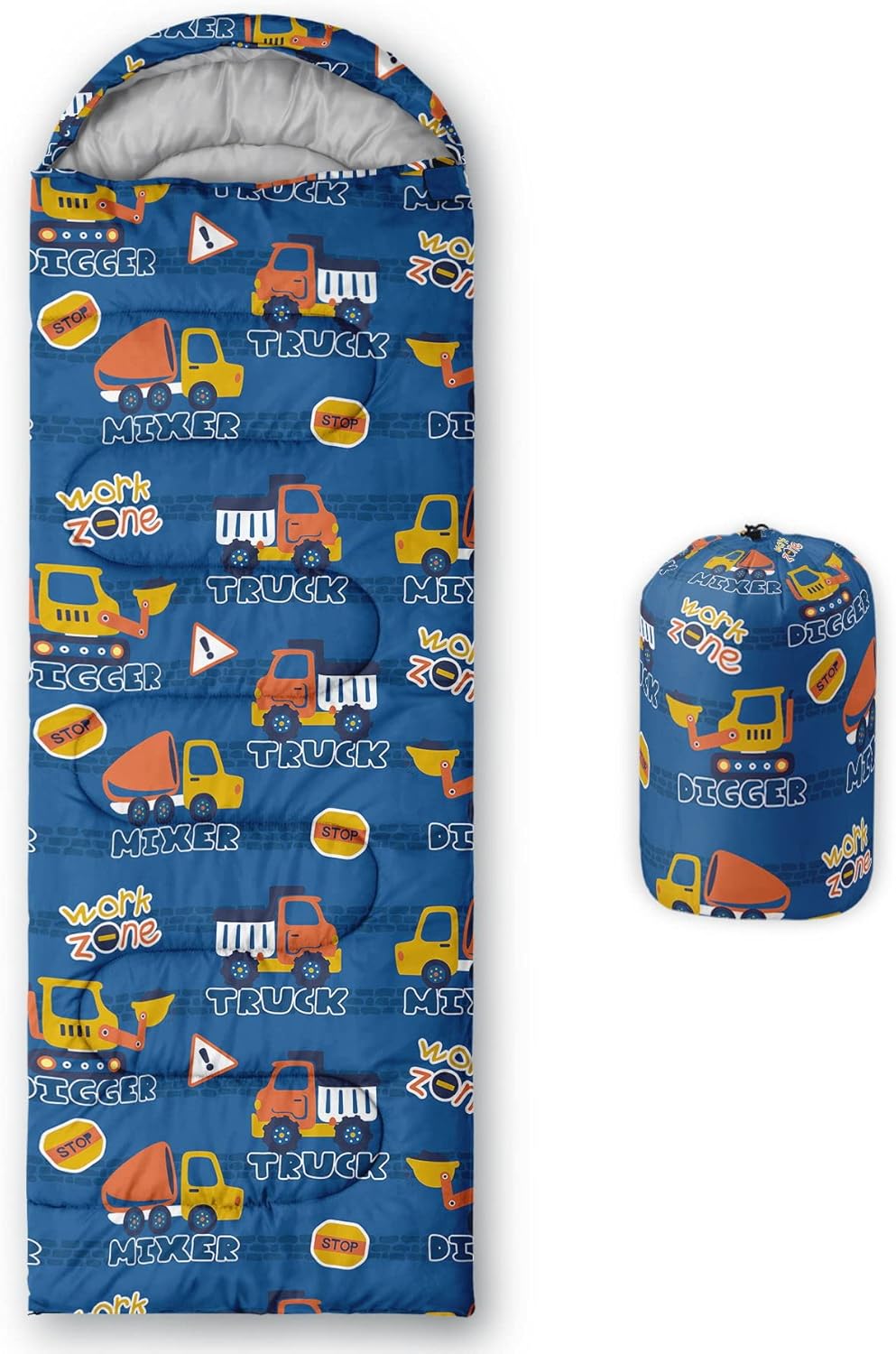 Datura home Saco de dormir para niños y niñas, estampado de monstruos alienígenas, ligero, cálido, portátil, para exteriores, interior, impermeable,