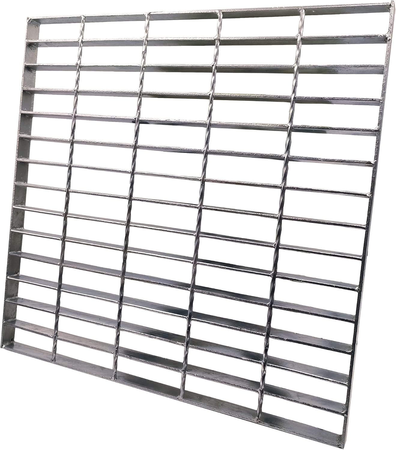 Rejilla de drenaje de acero galvanizado, cubierta de drenaje exterior de 18 x 18, rejilla de canal de clase B125, rejilla de alcantarillado