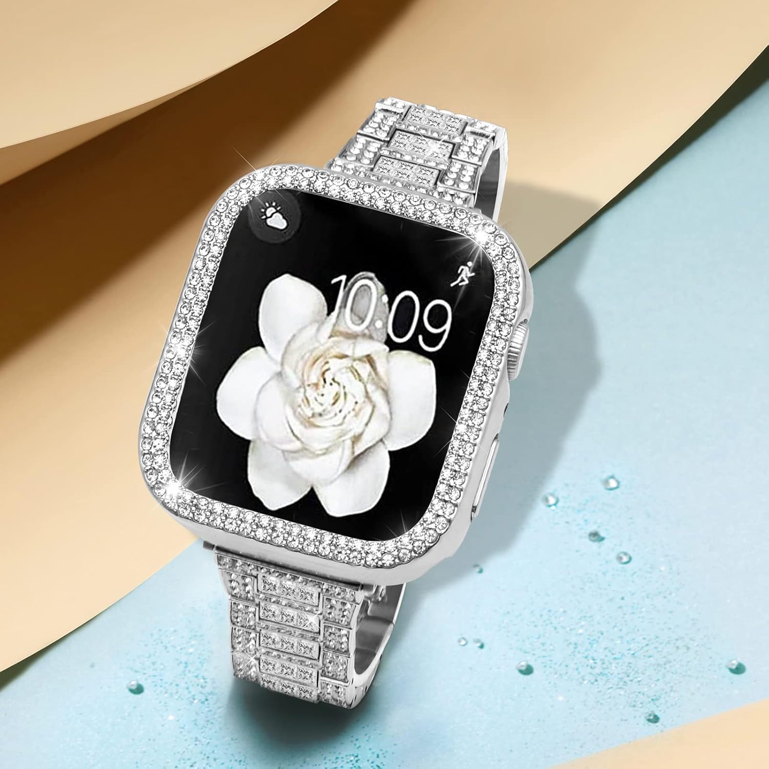 Mosonio Compatible con Apple Watch Band de 1.496 pulgadas, 1.575 pulgadas, 1.614 pulgadas, 1.654 pulgadas, 1.732 pulgadas, 1.772 pulgadas, con 2