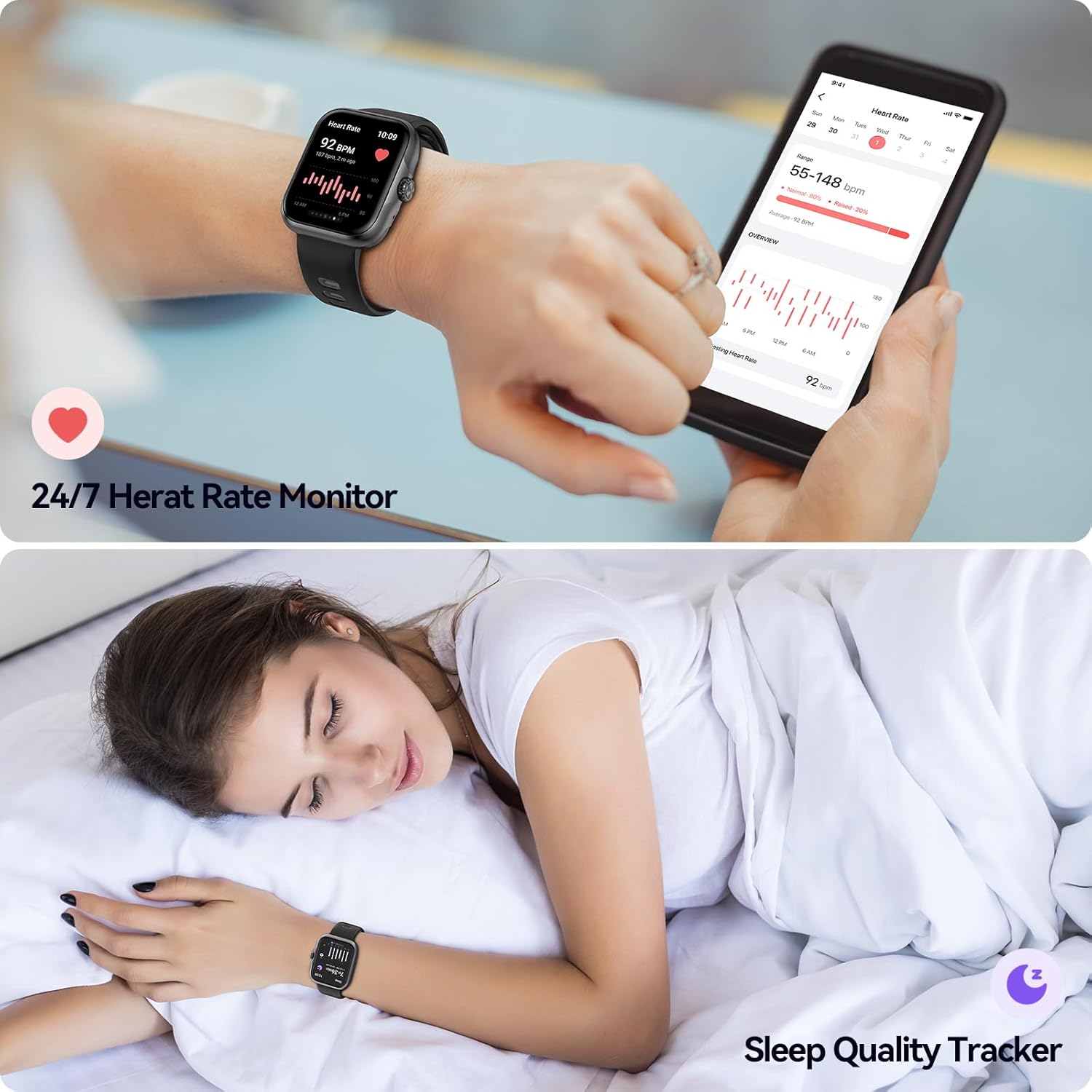 Reloj inteligente Ultra para hombres y mujeres, pantalla AMOLED de 1.78 pulgadas, rastreador de actividad y relojes inteligentes, GPS Fitness Traker