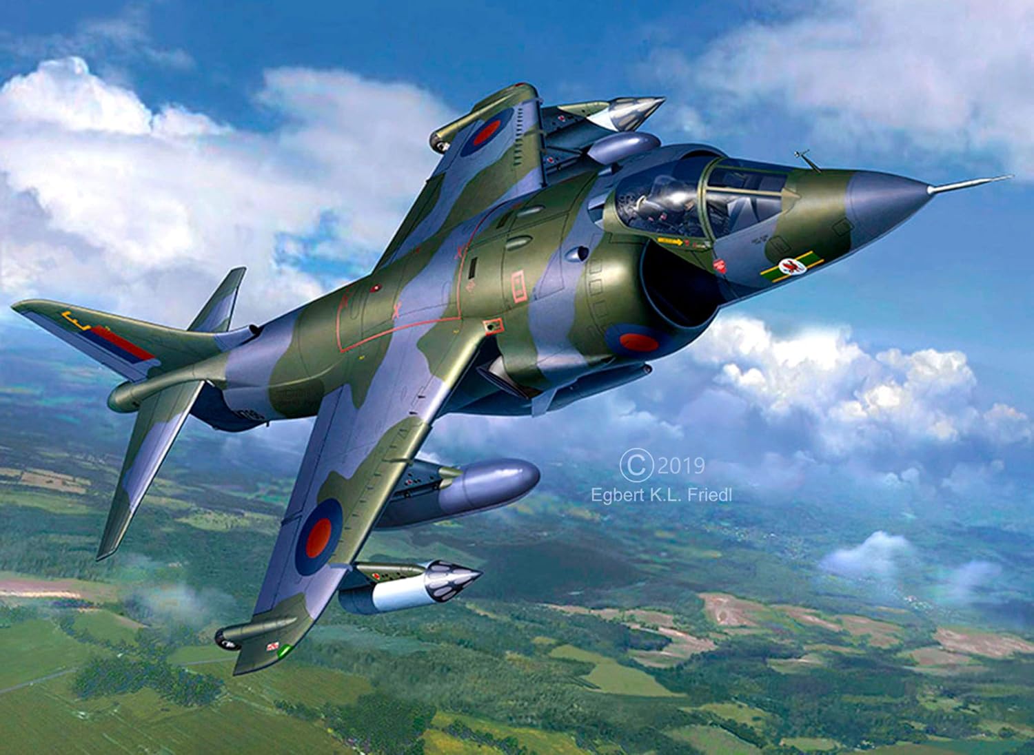 Revell RV05690 05690 5690 Hawker Harrier GR Mk.1 Set de regalo Kit de modelo de plástico, multicolor, 148