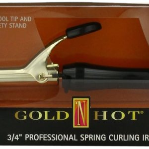 Oro ‘n caliente Professional spring-grip Curling Iron, 34inch por Oro N Hot Oro ‘n caliente Professional spring-grip Curling Iron, 34inch por Oro N Hot