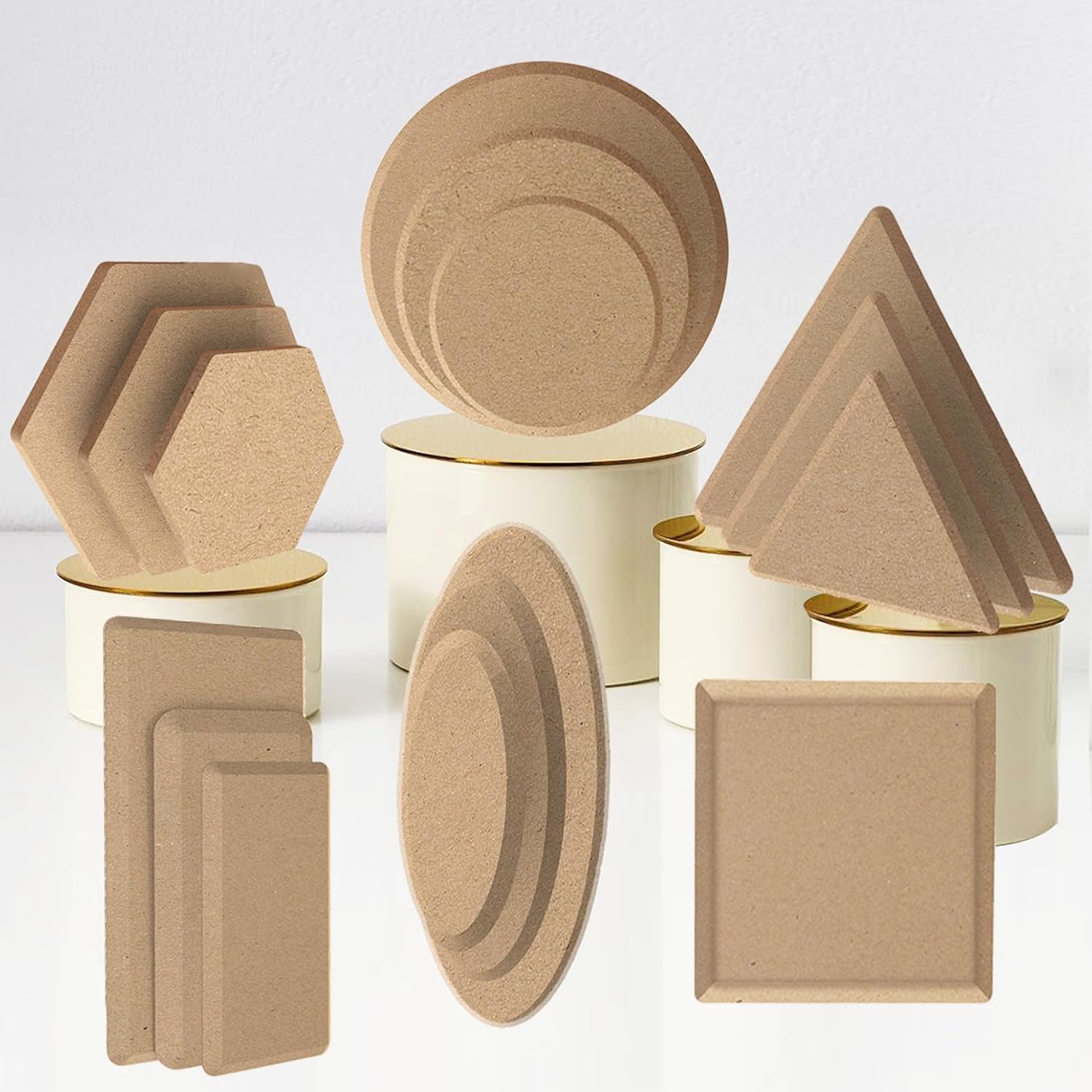 ORIISIN ClayTools – Molde de cerámica para formar placas de cerámica, molde de prensa para placa de cerámica, 18 unidades