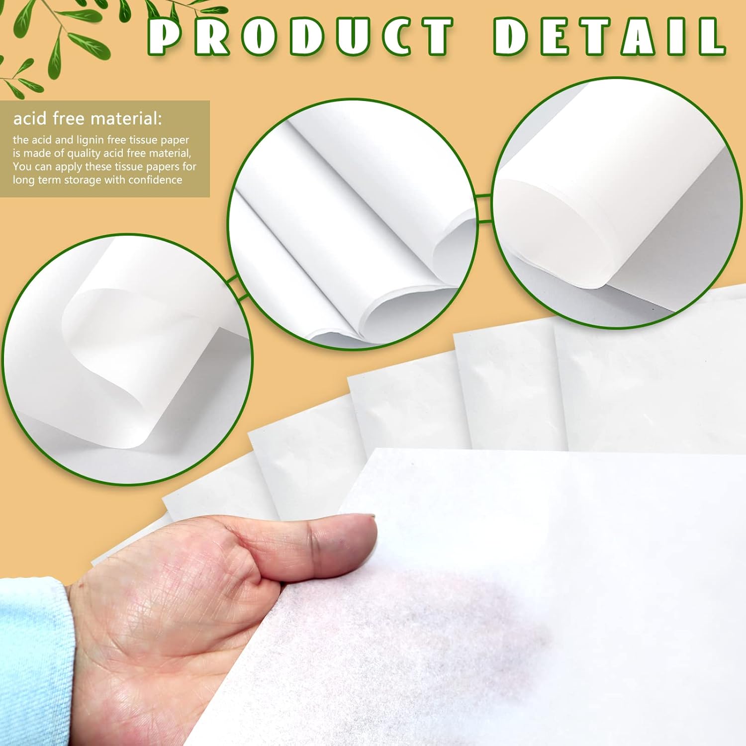RYKOMO 100 hojas de 24 x 36 pulgadas, sin ácidos, sin ácidos, papel de seda sin ácido, blanco, sin lignina, papel de seda para preservar ropa,