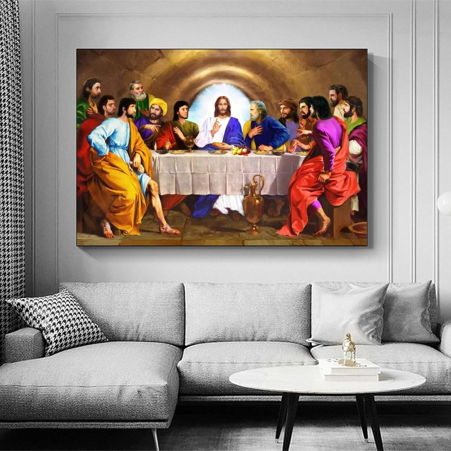 VJS Póster de The Last Supper – Póster artístico de pared y arte de pared, póster moderno para decoración de dormitorio familiar, 16 x 24 pulgadas