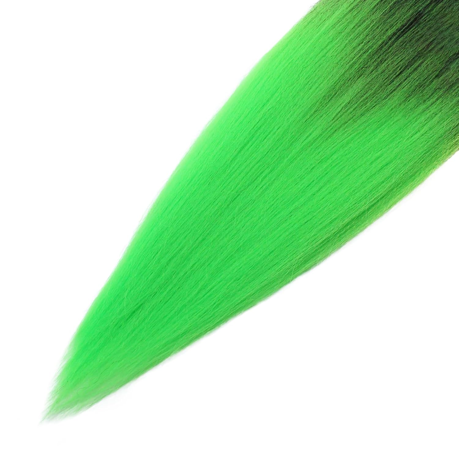 Cabello trenzado preestirado 1bverde neón, extensiones de cabello Kanekalon Box de 26 pulgadas, 6 paquetes de extensiones de cabello trenzado con