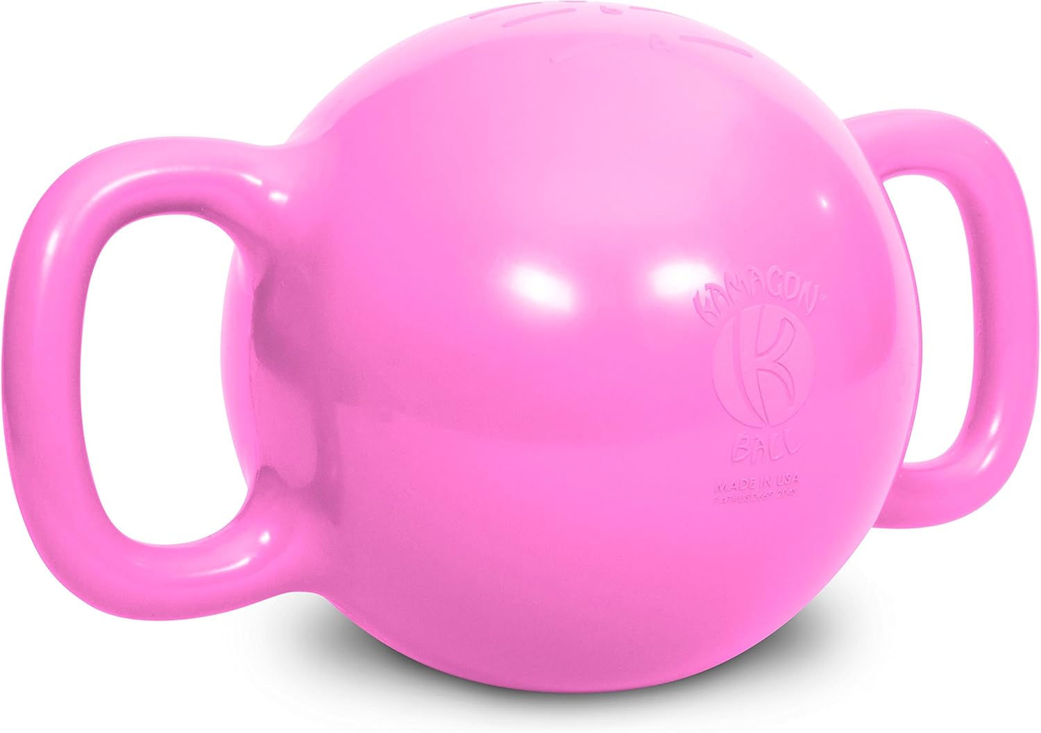 Kamagon Pelota de ejercicio, rosa, 9 pulgadas con DVD de entrenamiento