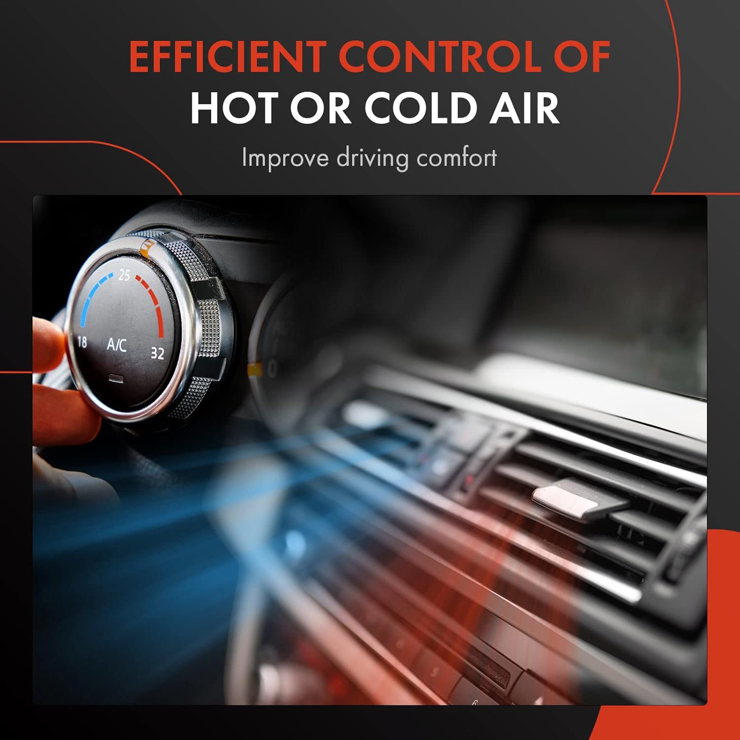 A-Premium Actuador de puerta de mezcla de calentador HVAC Dodge Grand CaravanChargerChallenger 2008-2019, Dakota 2008-2010, Magnum 2008 y Chrysler