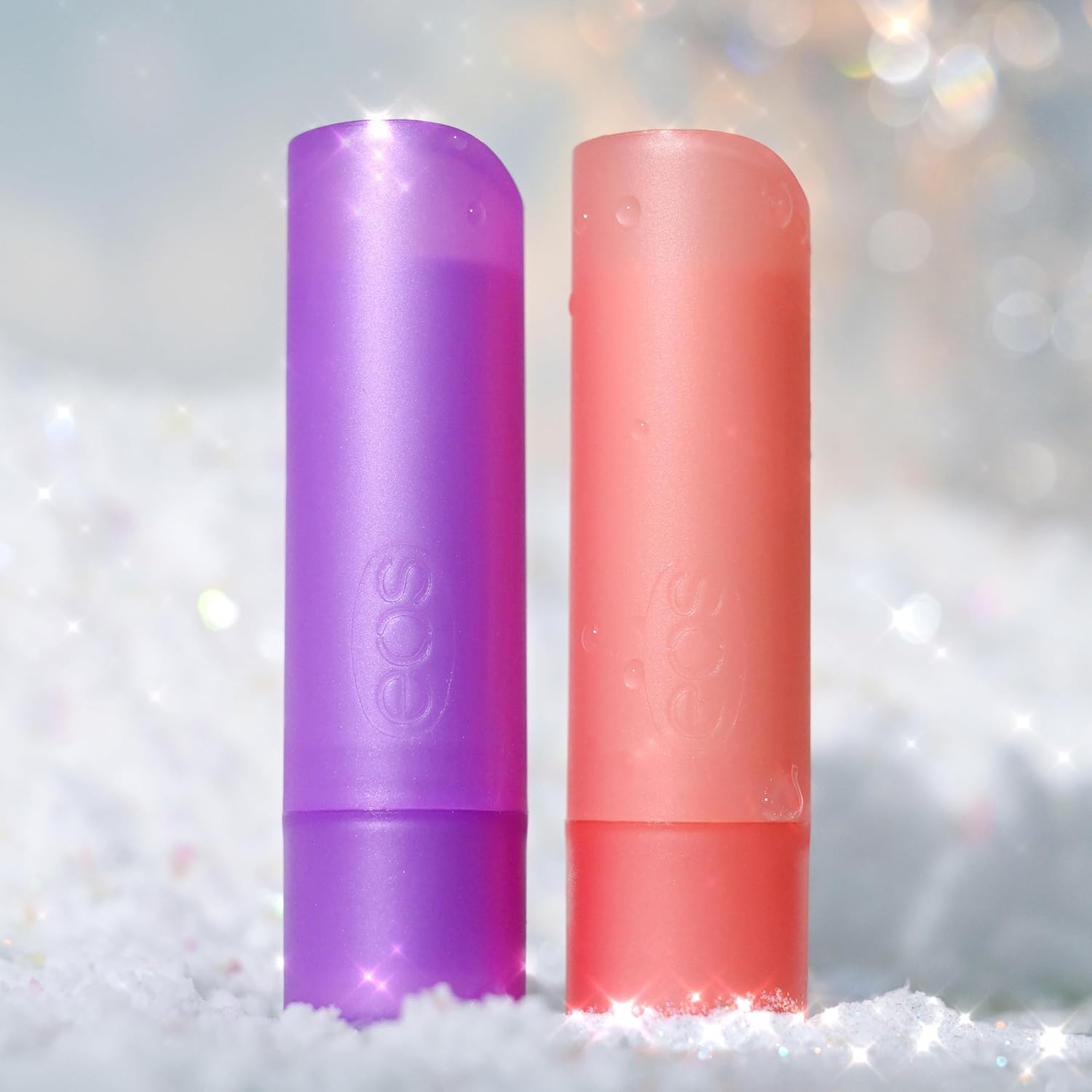eos Regalo de bálsamo labial navideño Cranberry Joy & Merry Berry, relleno de calcetines, cuidado labial hidratante durante todo el día, 0.14 onzas,