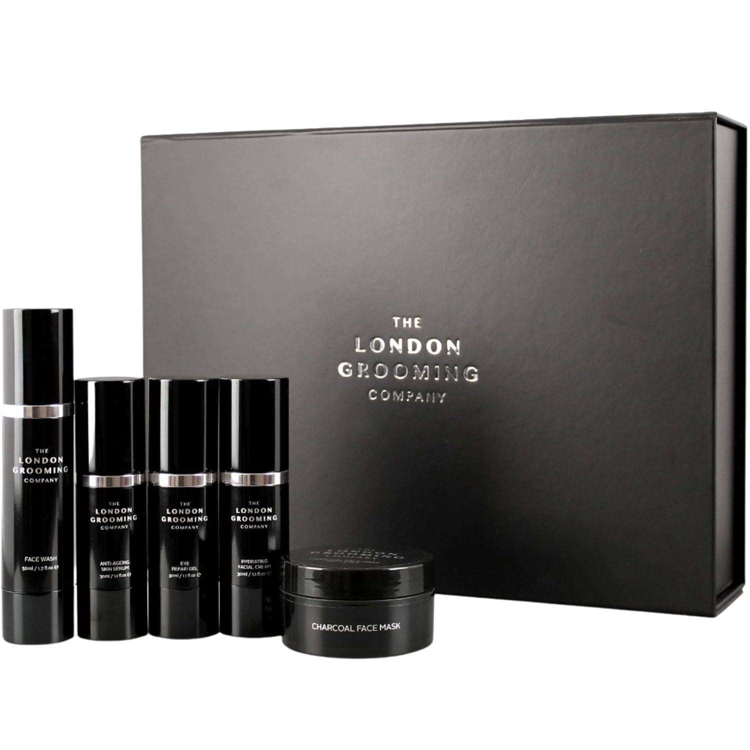The London Grooming Company Caja de regalo para el cuidado de la piel  Rutina completa de cuidado de la piel de 5 pasos  Cuidado de la piel para