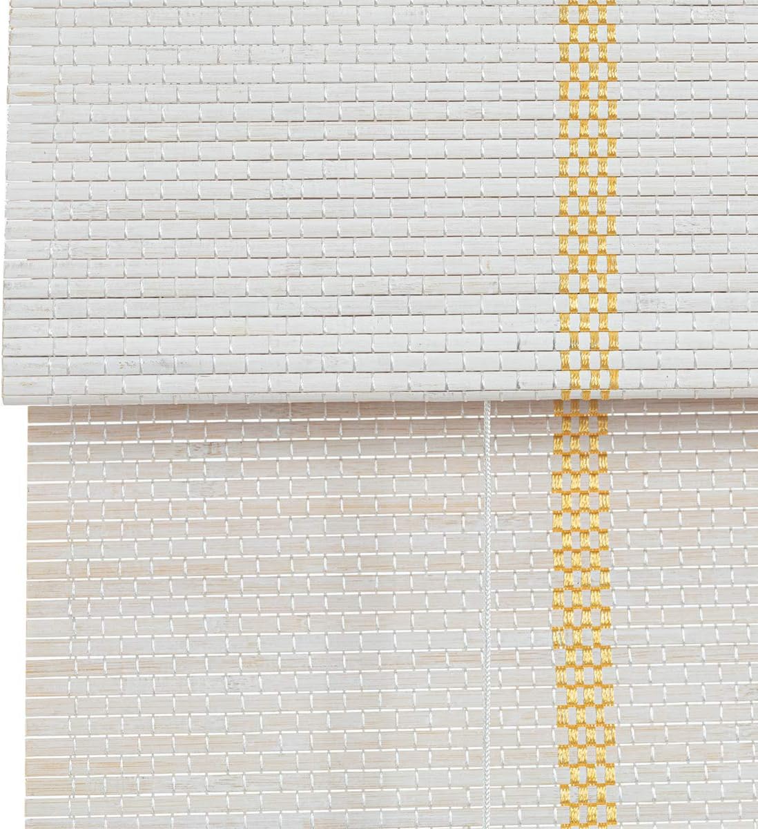 TJ Global – Persiana enrollable de bambú para ventana, parasol con filtro de luz