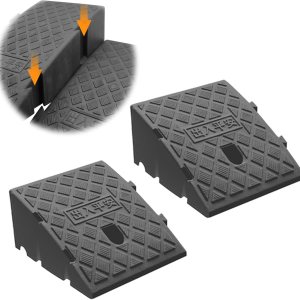 Rampa de bordillo, rampas de plástico ligero portátil para bordillos, rampas para autos bajos, rampa de motocicleta, rampas de bordillo – 2 piezas Rampa de bordillo, rampas de plástico ligero portátil para bordillos, rampas para autos bajos, rampa de motocicleta, rampas de bordillo – 2 piezas