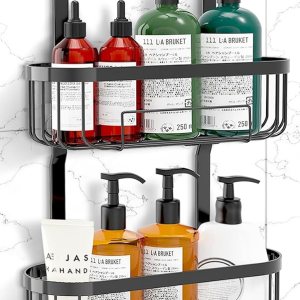 Organizador de ducha para colgar sobre el cabezal de ducha, organizador de ducha, estante de almacenamiento para estantes interiores de pared de Organizador de ducha para colgar sobre el cabezal de ducha, organizador de ducha, estante de almacenamiento para estantes interiores de pared de