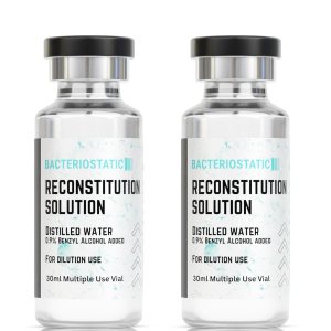 BACTERIOSTATIC Solución de reconstitución 1.0 fl oz en vial de vidrio, paquete de 2 puertos de inyección estéril BACTERIOSTATIC Solución de reconstitución 1.0 fl oz en vial de vidrio, paquete de 2 puertos de inyección estéril