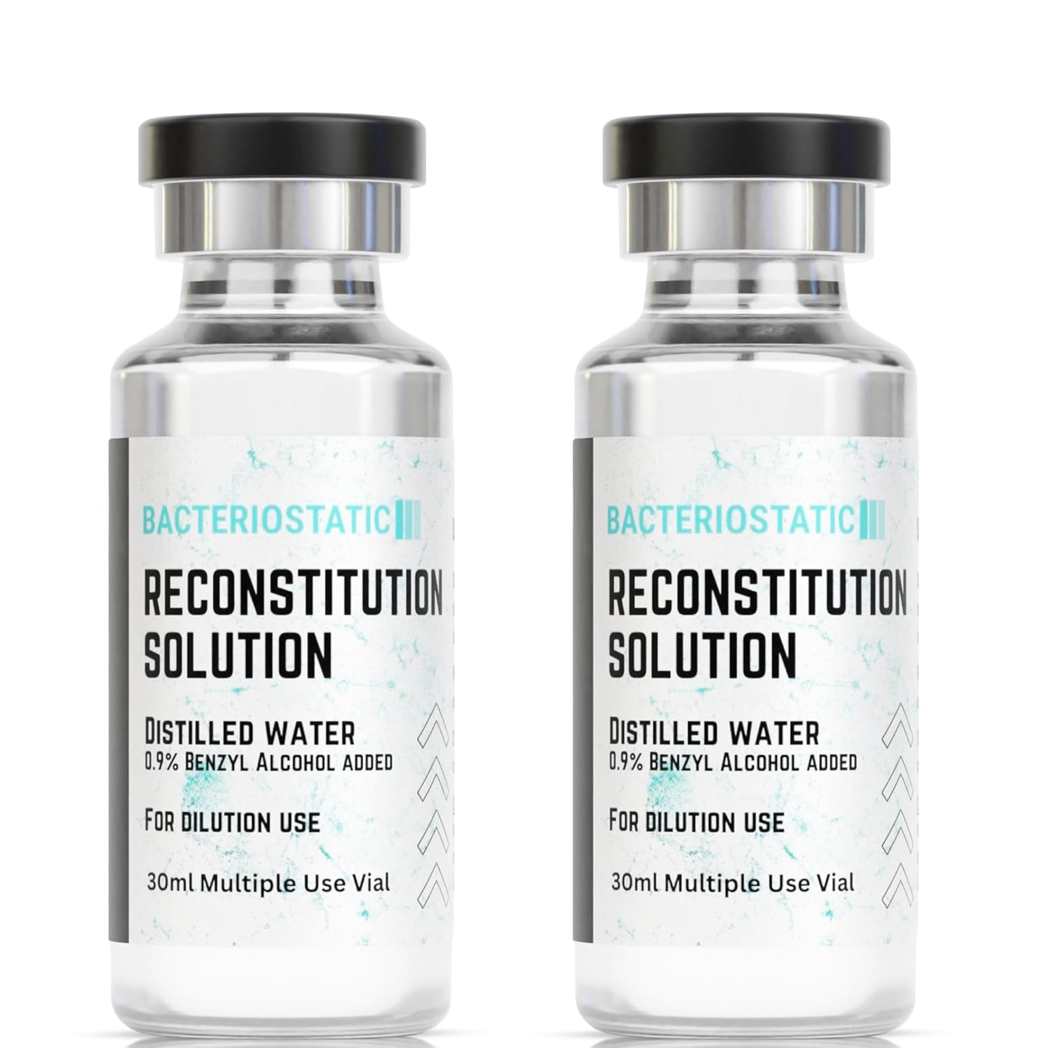 BACTERIOSTATIC Solución de reconstitución 1.0 fl oz en vial de vidrio, paquete de 2 puertos de inyección estéril