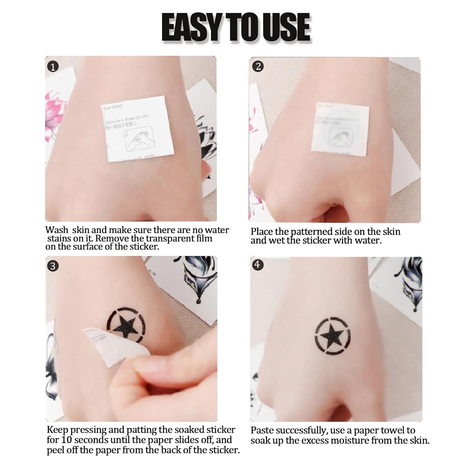 Tatuajes faciales adhesivos de Halloween para la cara, tatuajes temporales para adultos, calcomanías de maquillaje para fiesta de Halloween, kit de