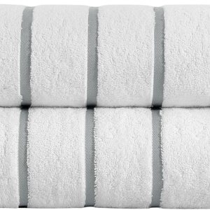 Paquete de 2 toallas de playa de algodón turco a rayas grises, grandes, suaves y absorbentes, juego de toallas de baño 100% algodón para playa, Paquete de 2 toallas de playa de algodón turco a rayas grises, grandes, suaves y absorbentes, juego de toallas de baño 100% algodón para playa,