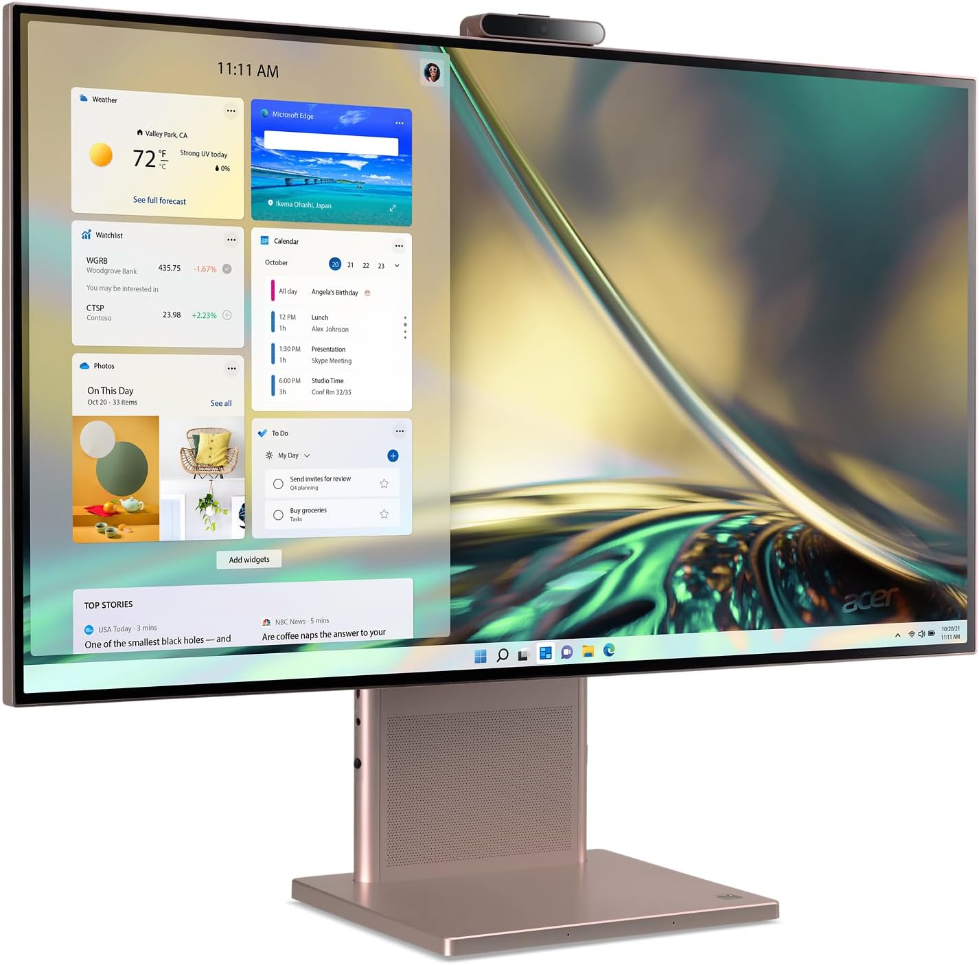 Acer Aspire S27-1755-UP11 AIO – Escritorio  Pantalla IPS WQHD de 27 pulgadas 2560 x 1440  Intel Core i5-1240P de 12 generación  Gráficos Intel Iris