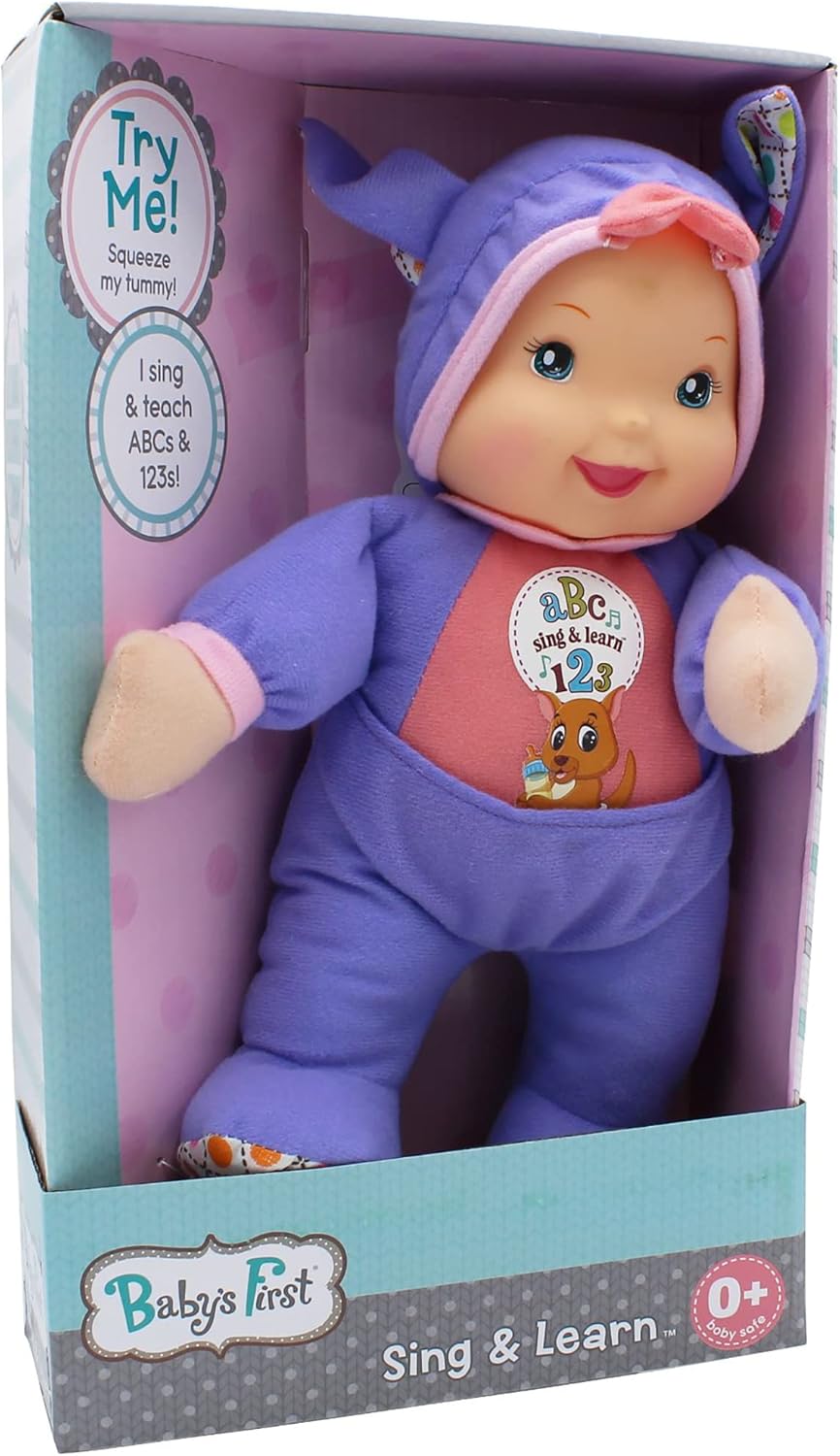 Baby’s First Muñeca de juguete canguro púrpura Sing & Learn – Todas las edades