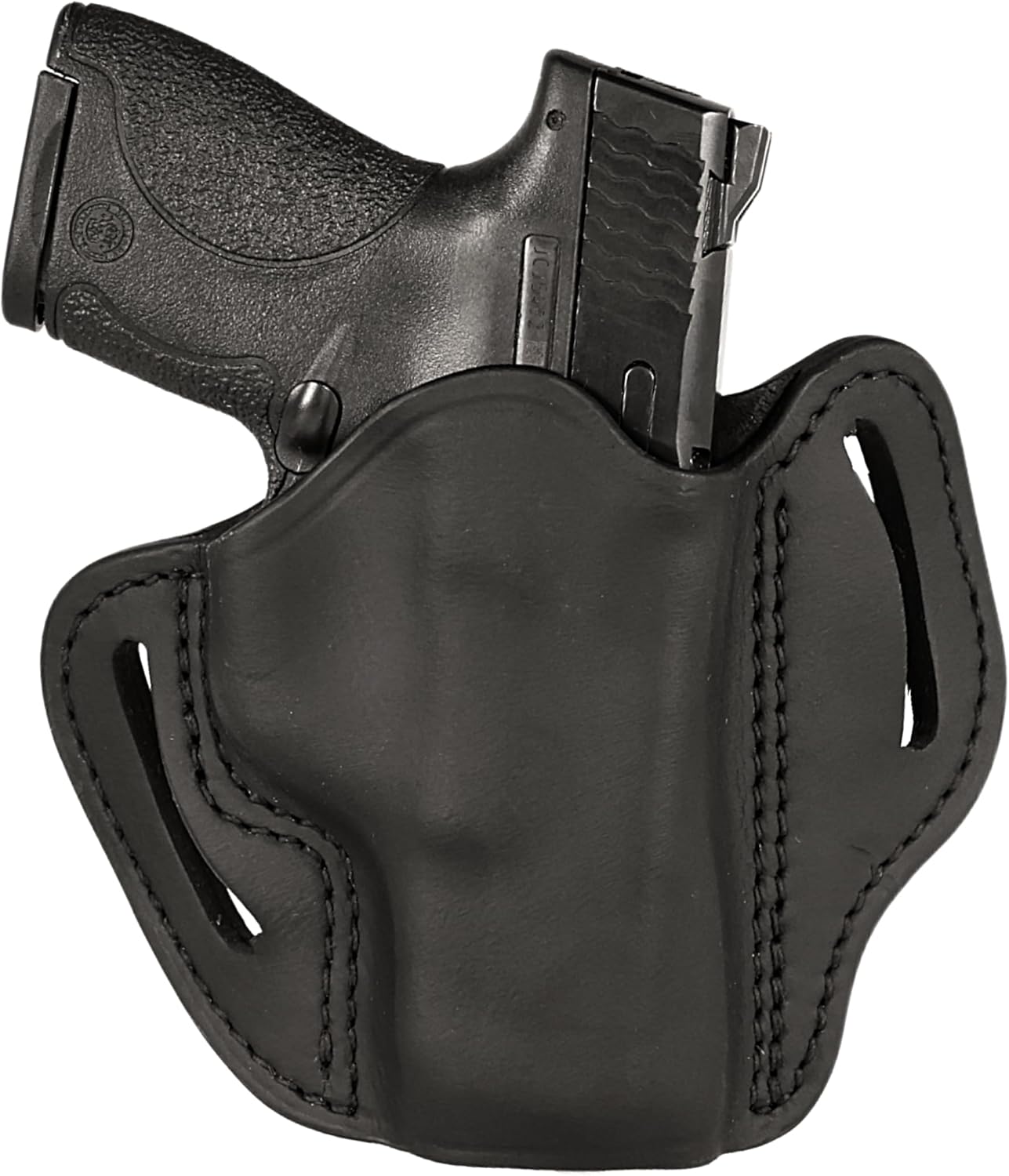 Uncle Mike’s Funda Taurus G3C, funda de cuero OWB para Glock 19, Glock 17, 19, 22, 23, Taurus G2C, M&P Shield 0.354 in, funda Shield Plus, funda