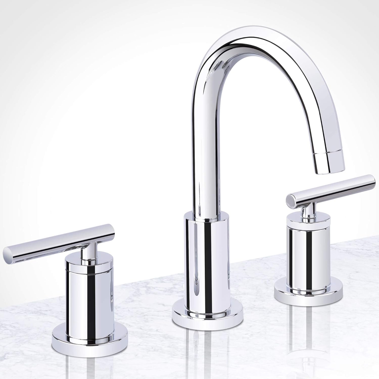 Miseno MNO1343LCP Miseno MNO1343L Mia – Grifo de baño extendido – Incluye conjunto de drenaje de latón Push-Pop