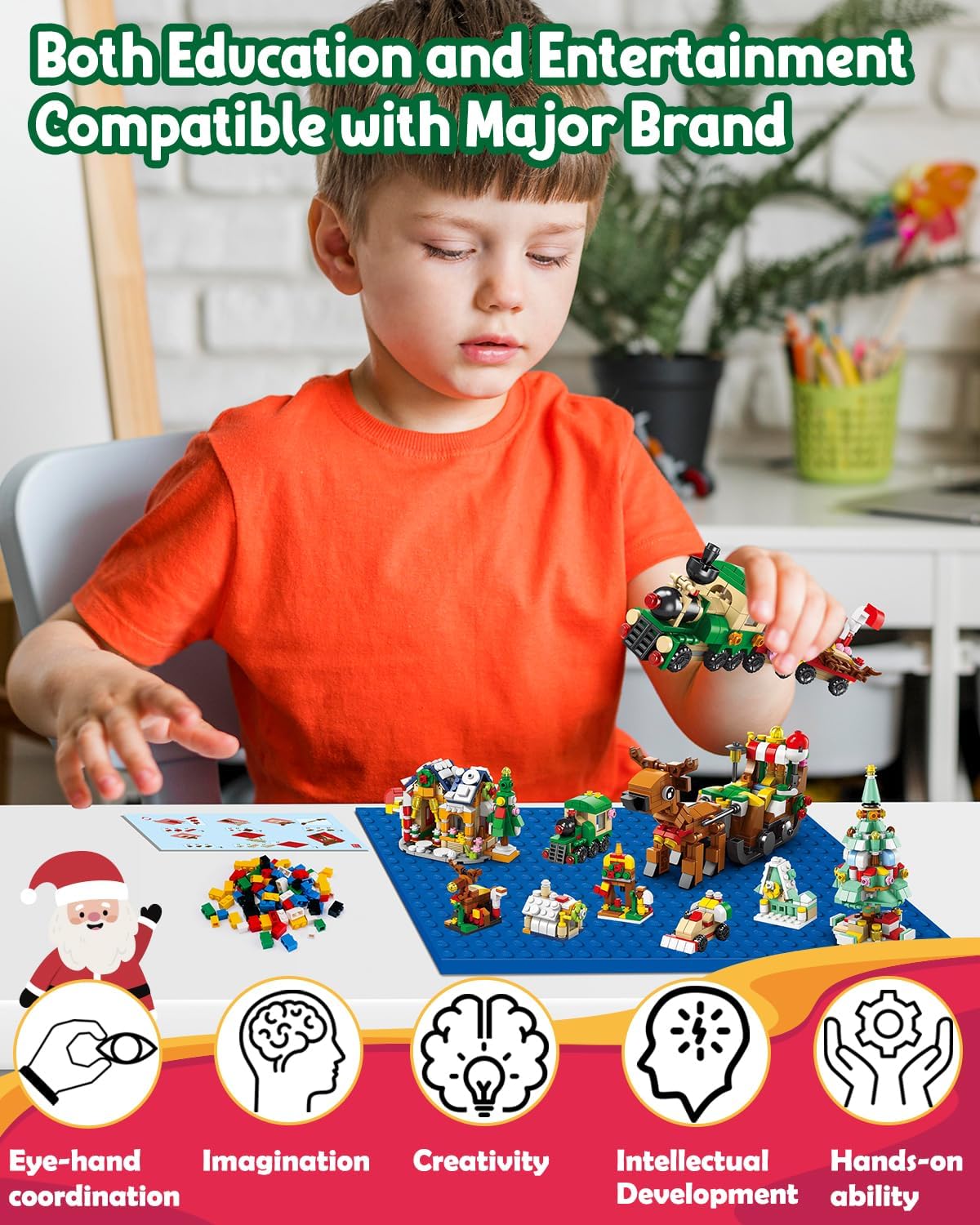Calendario de Adviento 2023 para niños, bloques de construcción temáticos de Navidad para niños de 6 a 8 años, adolescentes, juguetes STEM, regalos