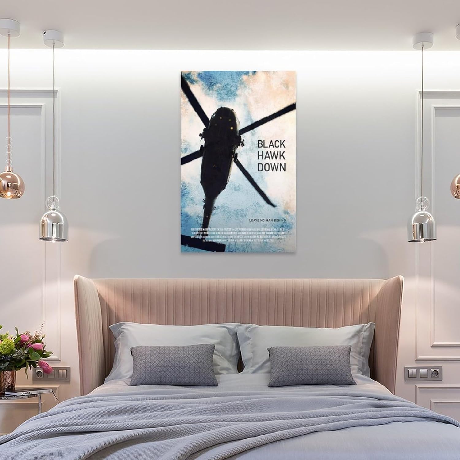 Póster de película de guerra, diseño de halcón negro, decoración de habitación, 3 pinturas artísticas de pared, lienzo, decoración de pared,