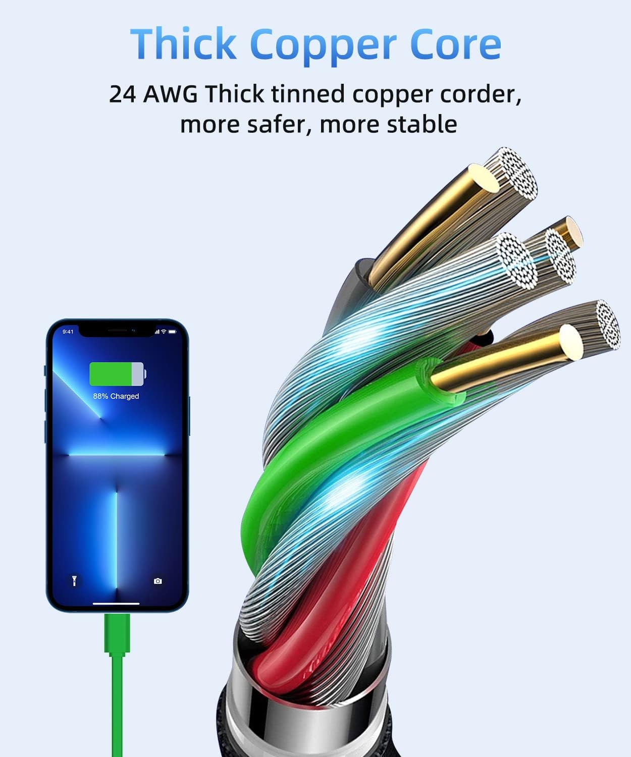 Cable corto de carga múltiple, paquete de 2 adaptadores de cable de carga rápida USB múltiple 6 en 1, conectores de puerto micro USB tipo C