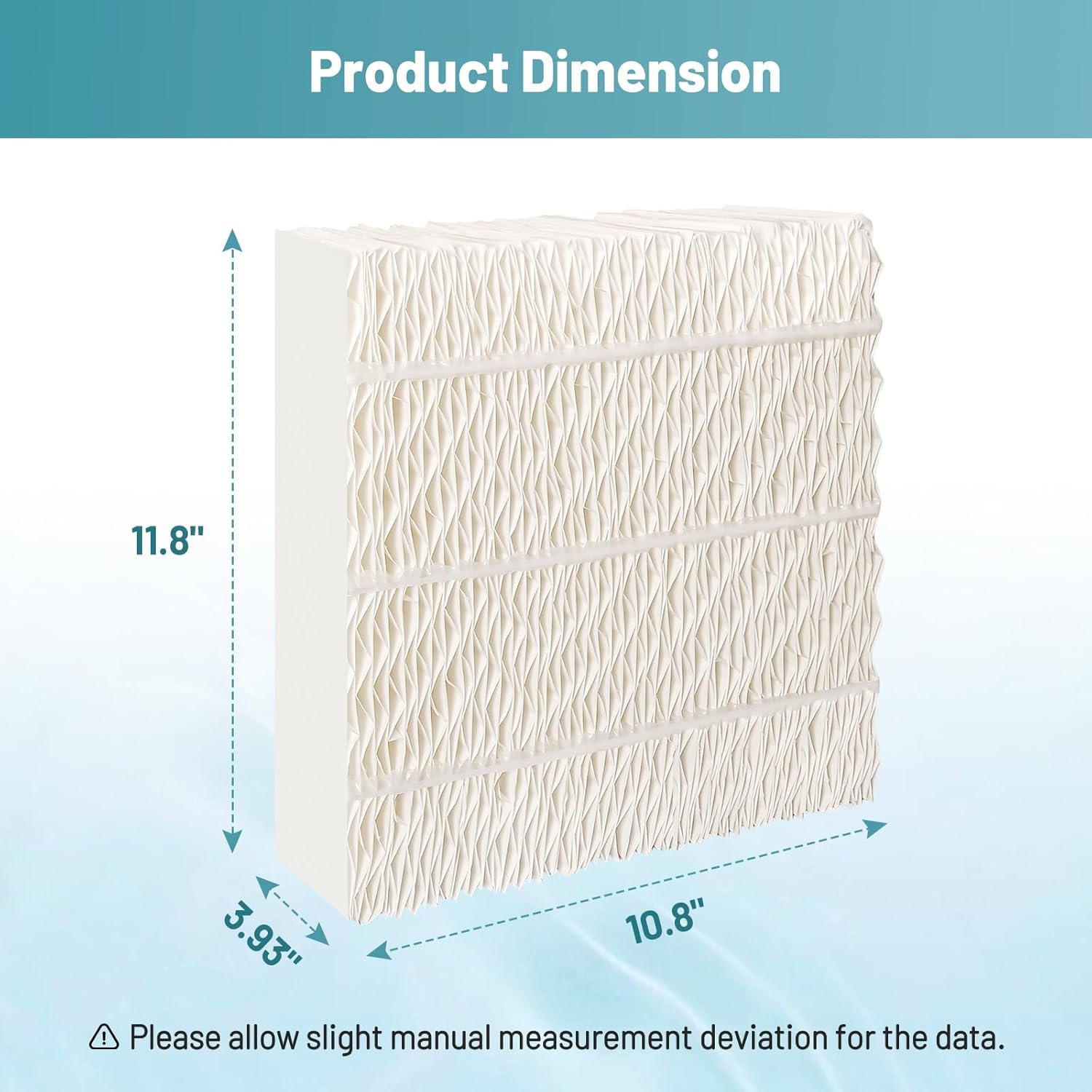 1043 Filtros de mecha para humidificador de repuesto, 2 unidades compatibles con humidificadores evaporativos AirCare Essick Bemis  Reemplazo para