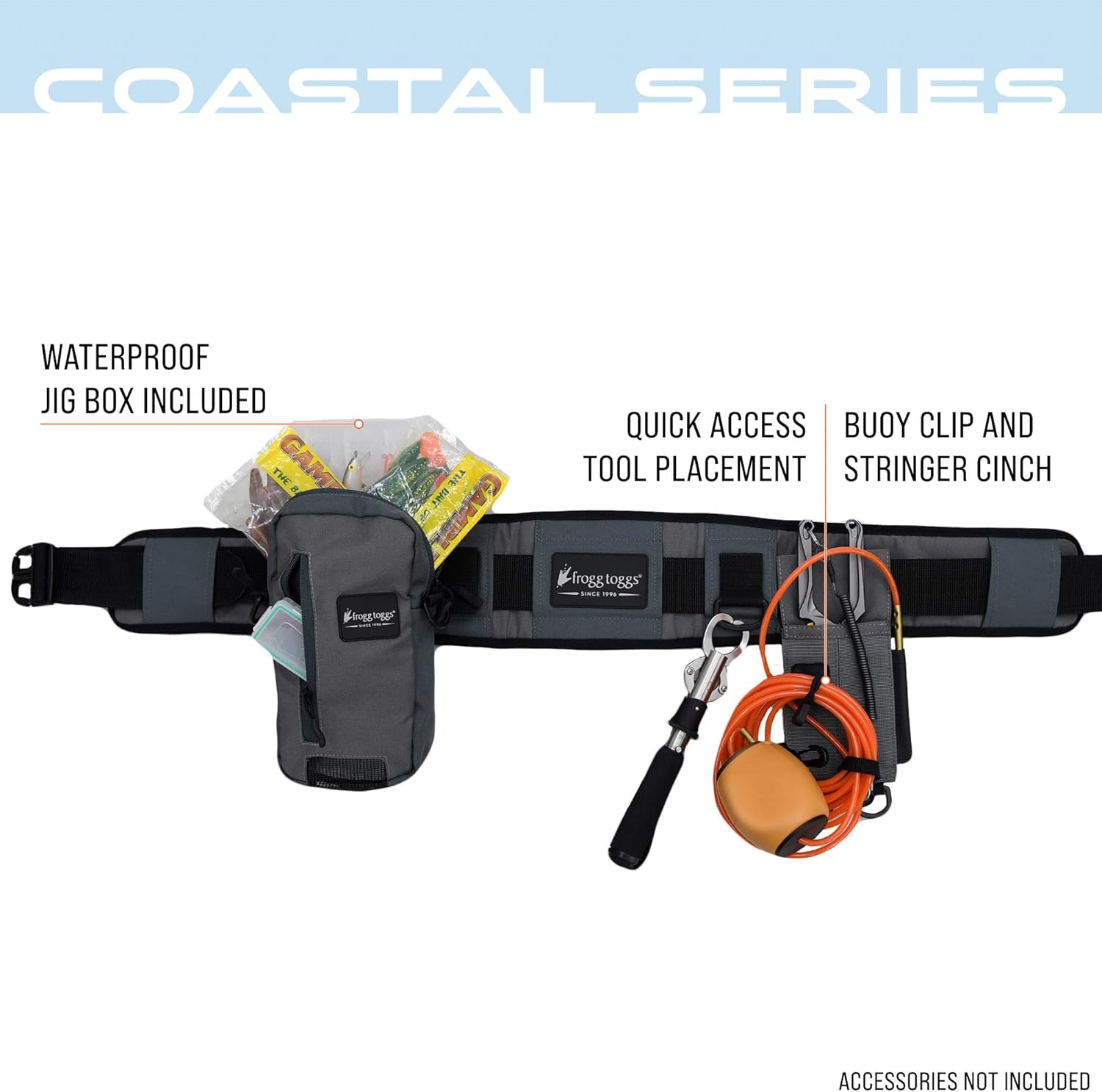 FROGG TOGGS Pursuit Fishing Wading Belt for Quick Tackle Access