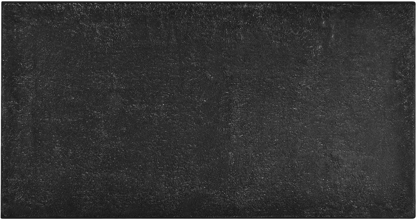 Tapetes de baño negros, lavables a máquina, absorbentes con respaldo de goma, 39 x 20 pulgadas