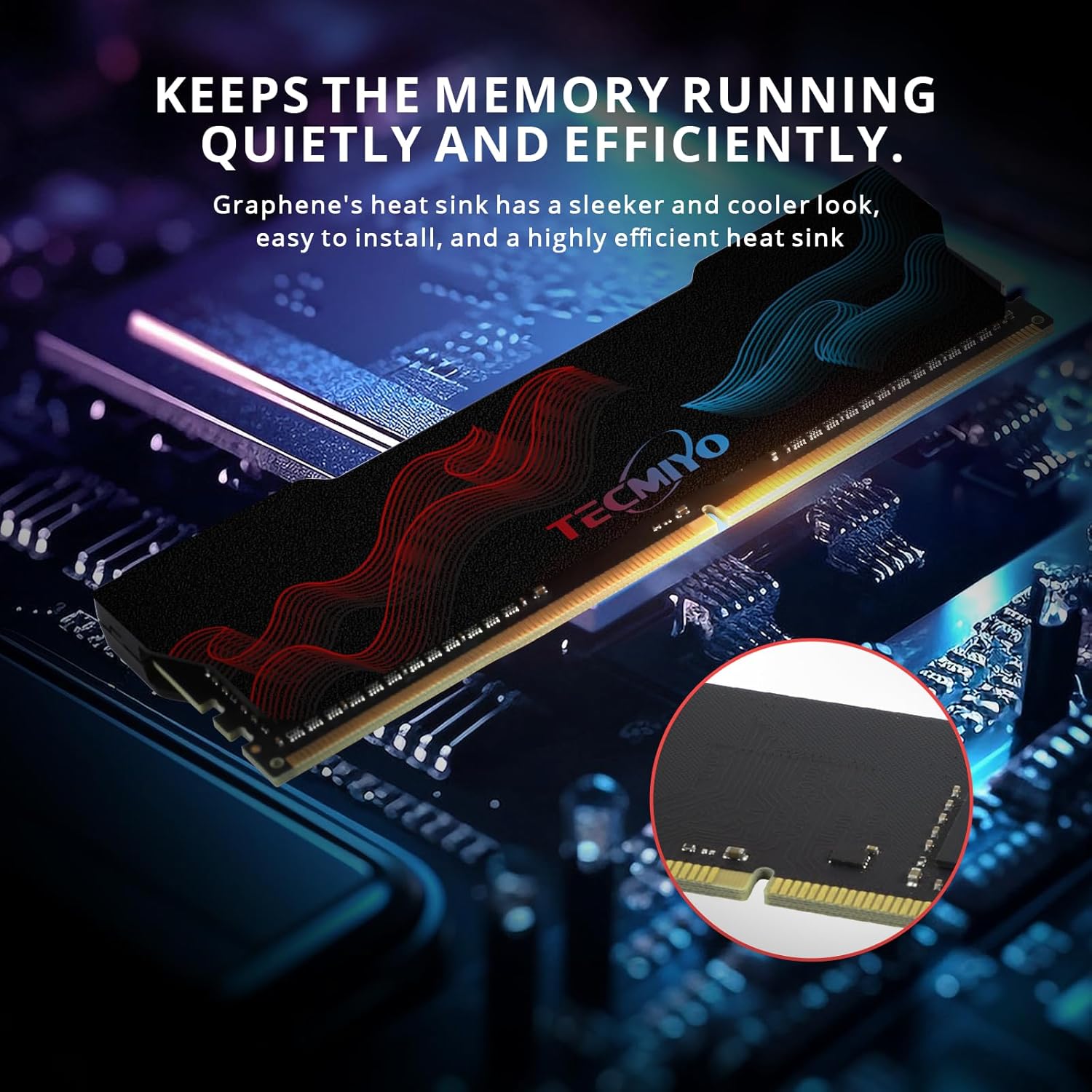 TECMIYO Value Gaming DDR4 16GB (2x8GB) 3600MHz (PC4 28800) 288-pin CL18 1.35V UDIMM módulo de memoria de escritorio con disipador de calor de