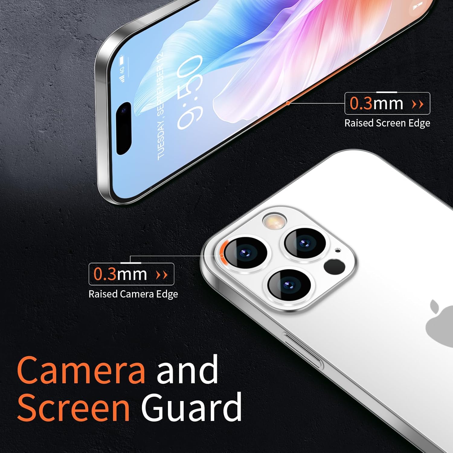Dataroad – Funda delgada para iPhone 15 Pro Max, 0.008 in, papel fino, ligera, acabado mate, protección trasera de polipropileno antihuellas