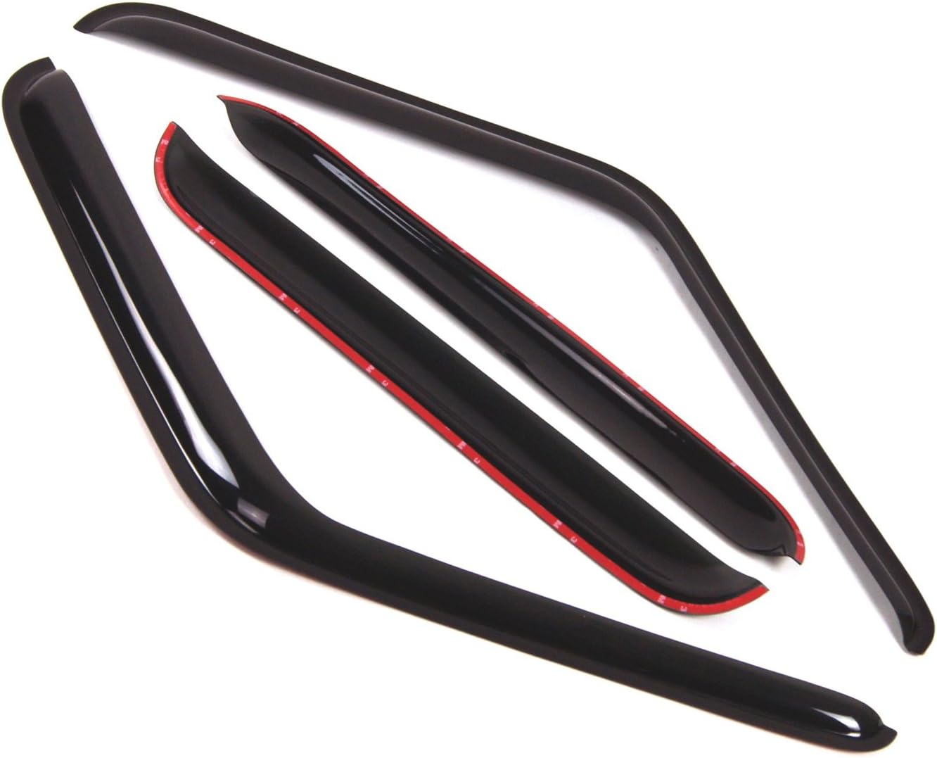 Tuningpros Visor de ventana compatible con Chevrolet Suburban 1973-1991, DGWV2-069, deflector de montaje exterior, protector de lluvia, humo oscuro,