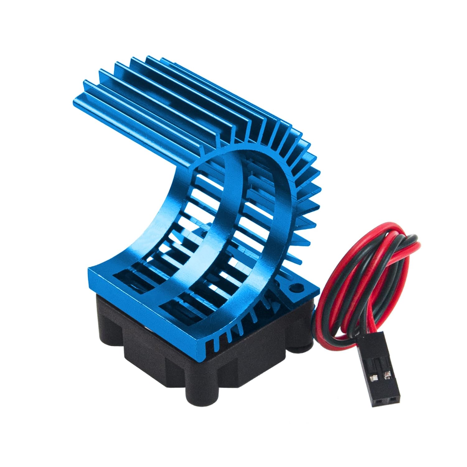 Vgoohobby Disipador de calor de motor RC 540 545 550 sin escobillas cepillado con ventilador de enfriamiento de 5-6 V compatible con Traxxas HSP HPI