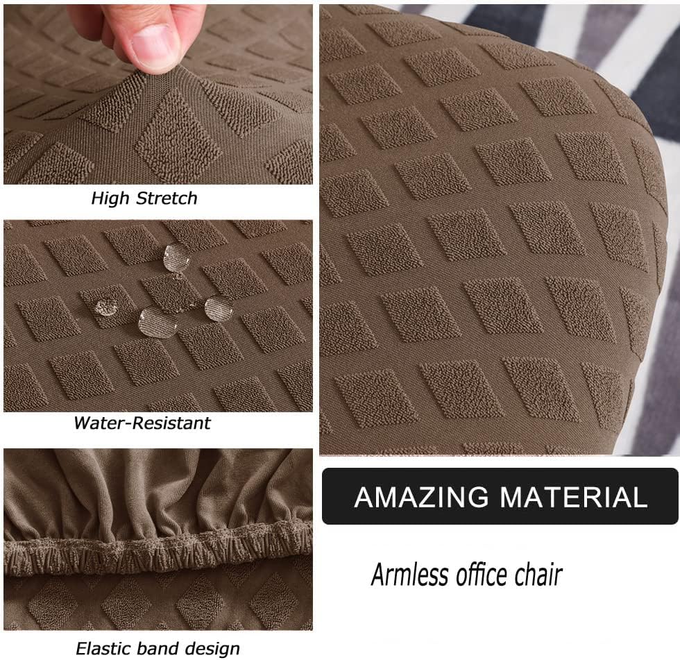 Funda para silla de oficina, resistente al agua, protección dividida y elástica, de tela jacquard, funda universal para silla de trabajo, silla