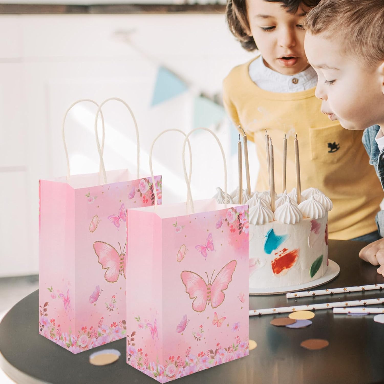 Healifty 12 unids bolsa de bautizo bolsa de embalaje bolsas de embalaje bolsas de embalaje bolsas de almacenamiento de mariposas bolsas de regalo de