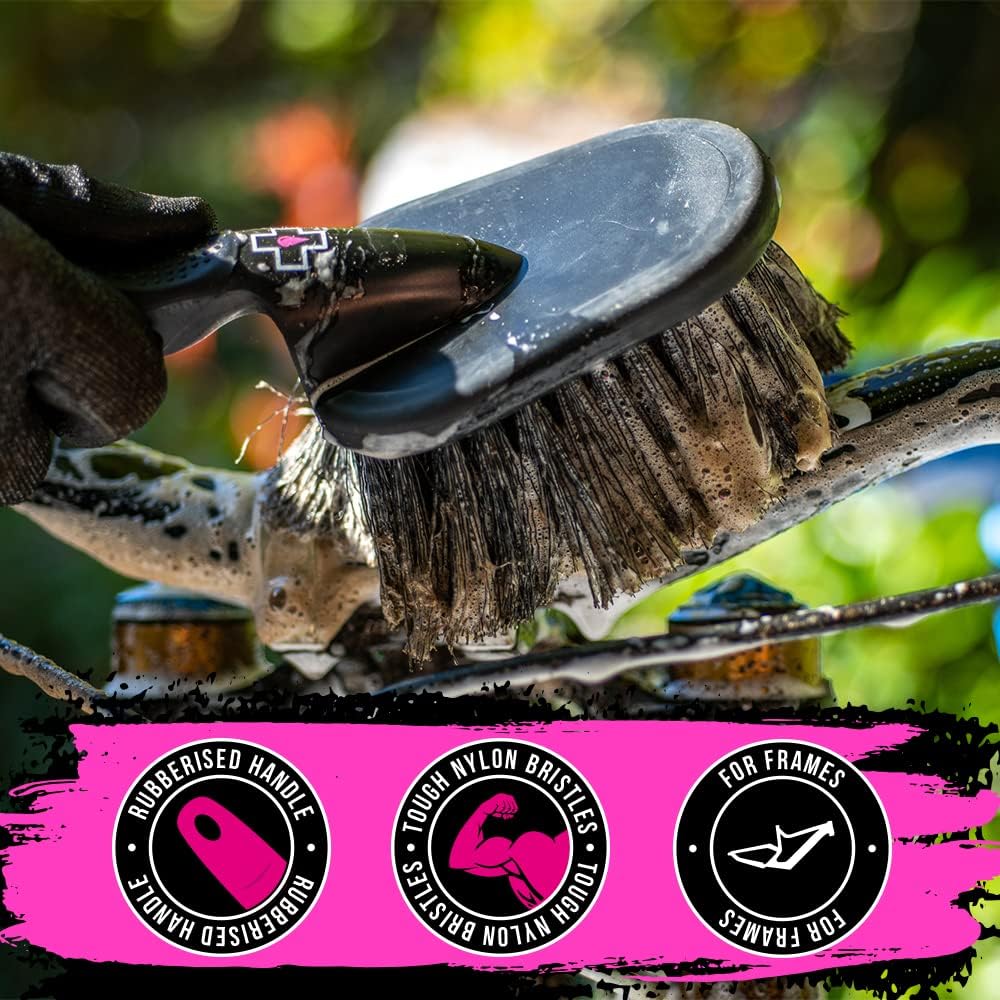 Muc Off – Cepillo de limpieza de bicicleta de lavado suave 370, negro, talla única