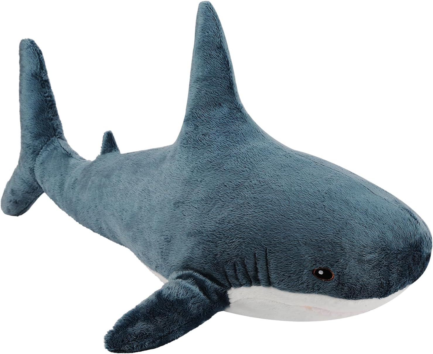 MUPI Almohada de peluche de tiburón de 17 pulgadas, almohada de tiburón de peluche, tiburón de juguete, tiburón de peluche, gran peluche, muñeca de