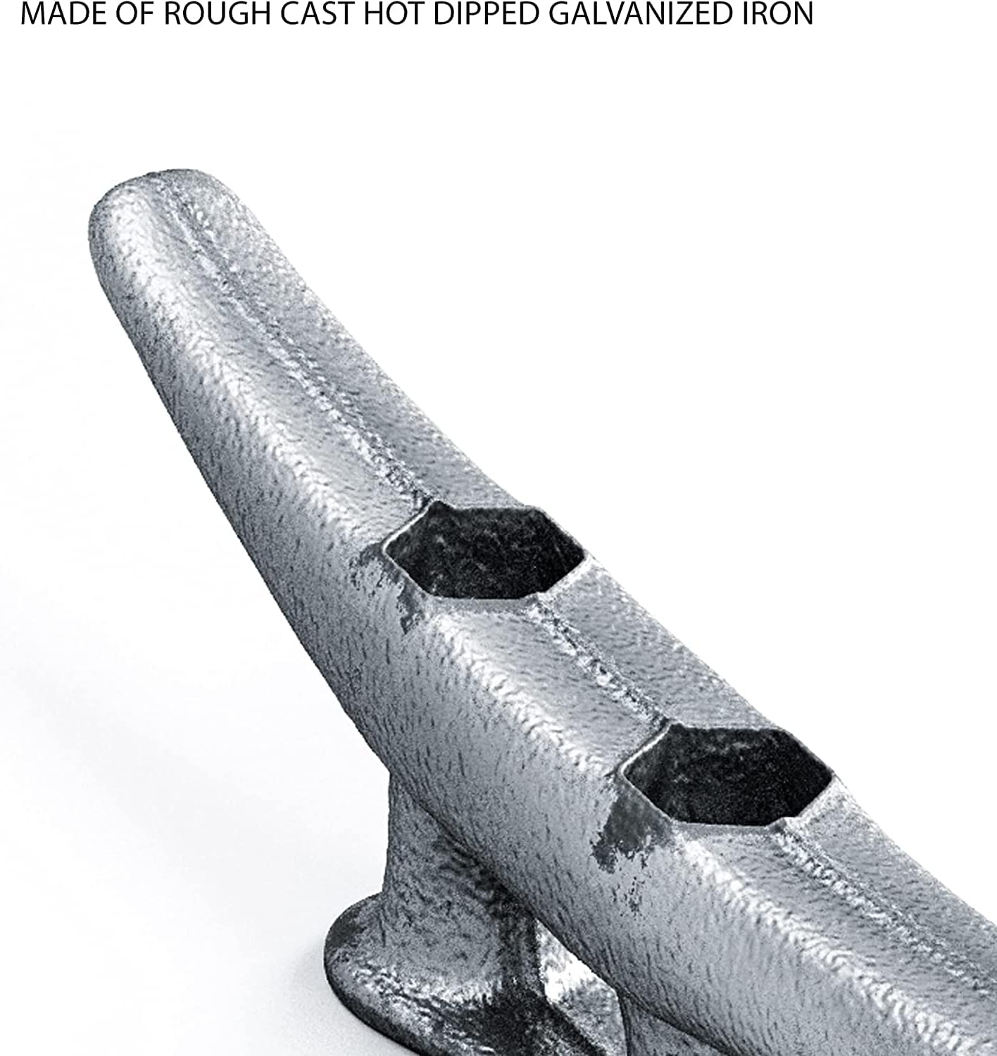 Simplified Living – Tacos de muelle de 4 pulgadas  Hierro fundido galvanizado resistente a la intemperie de 4 pulgadas para embarcaciones para