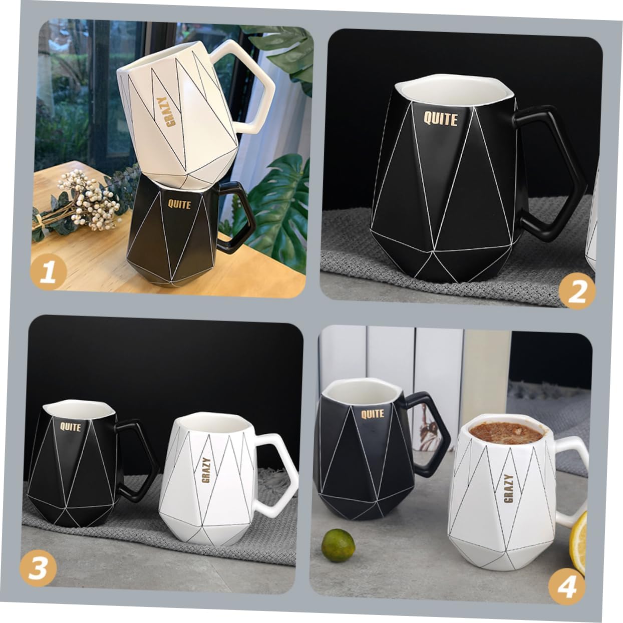 TIDTALEO Black Mugs mug Ceramic Coffee Cup Cappuccino Cup porcelain coffee cup white ceramic porcelain tea cup black ceramic tea coffee cups with