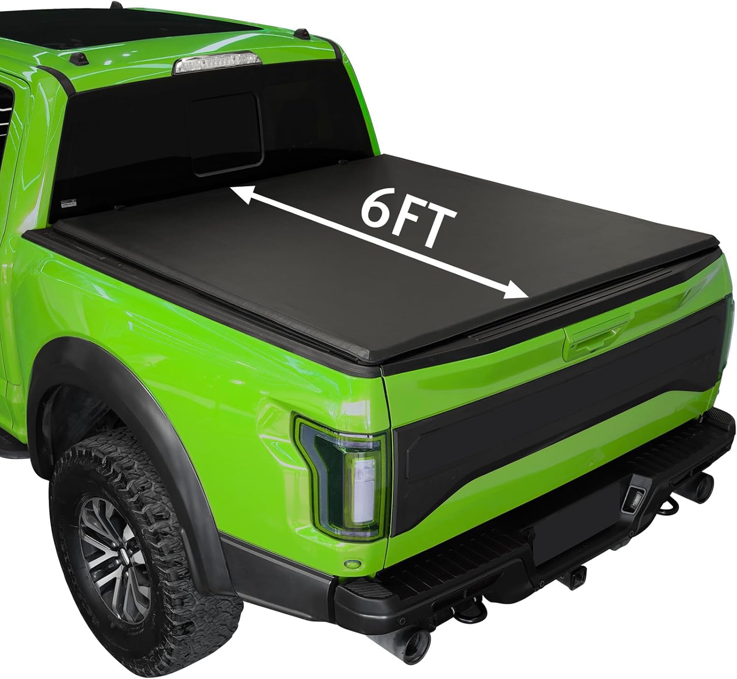Perfit Liner Cubierta enrollable suave para caja de camioneta para Toyota Tacoma 2016-2023 de 6 pies (74 pulgadas) Fleetside (no para escalón)