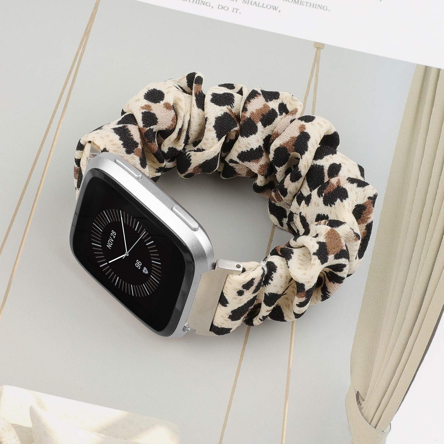 TOYOUTHS – Bandas elásticas para Fitbit VersaVersa 2Versa Lite, edición especial para mujeres, niñas, elásticas, de tela, estampadas, de repuesto,