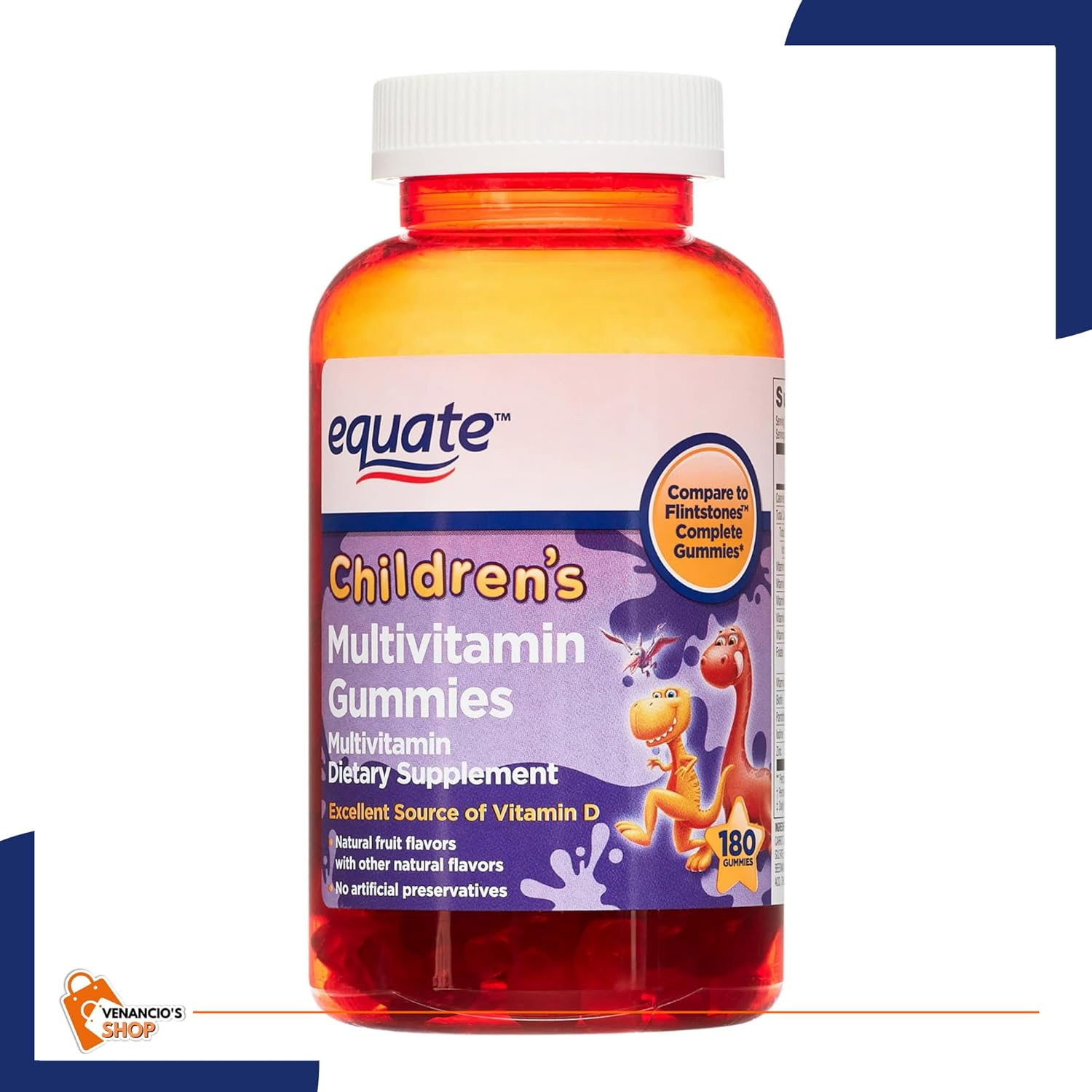 Equate Children – Gomitas multivitamínicas completas, masticables para niños, con vitaminas y minerales, comparadas con las gomitas completas de