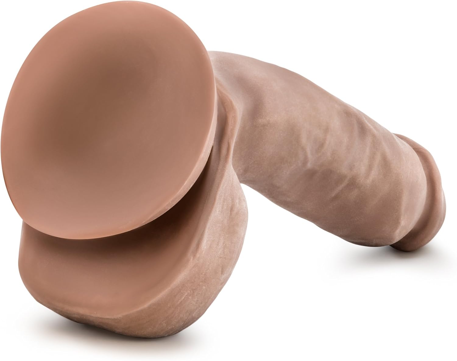 Blush Au Naturel Macho – Consolador realista Sensa Feel de doble densidad de 8.75 pulgadas, pene y bolas – ventosa, compatible con arnés – Juguete