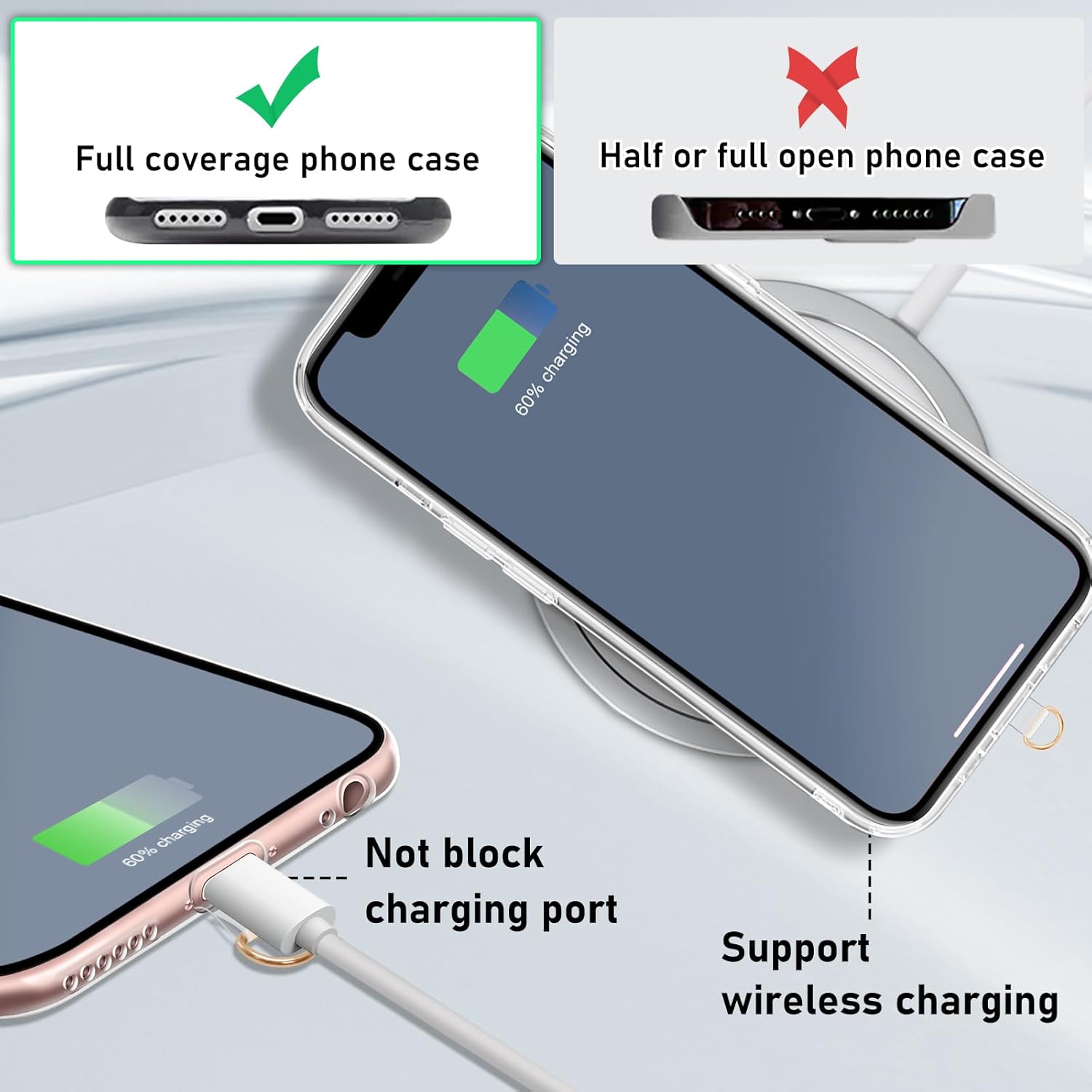 Cordones para teléfono alrededor del cuello, correa cruzada para teléfono celular con hebillas de metal de primera calidad, soporte universal para