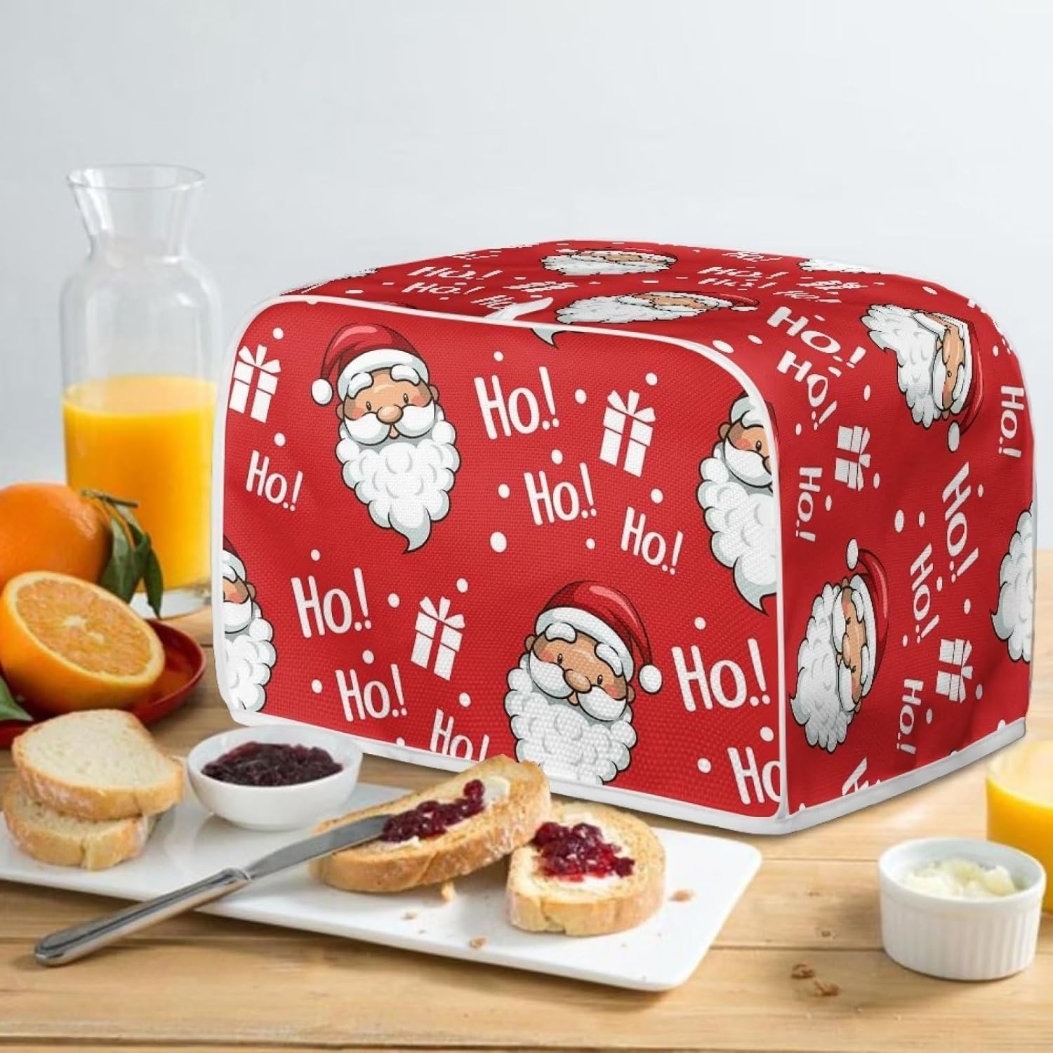 AFPANQZ Fundas para tostadoras navideñas para el hogar, decoración de cocina, tostadora, a prueba de polvo, protección contra huellas dactilares,